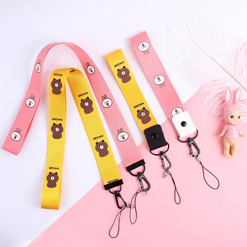 

Fashion Lanyard ID Pass Card Badge Holders Cartoon Phone Neck Straps Gym Key / Mobile Phone USB Holder DIY Hang Rope Lanyard