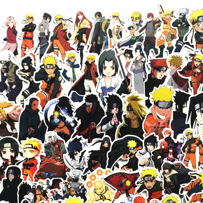 Новейшие Аниме Наруто ONE PIECE My hero Academy Olmert наклейки s игрушечные наклейки для детей багаж автомобиль холодильник ноутбук наклейка