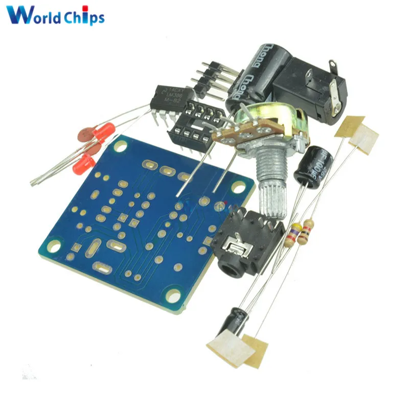 Умный электронный DIY Набор LM386 супер мини аудио усилитель DIY набор Trousse LM386 Amplificador Модуль платы 3,5 мм 3-12 В