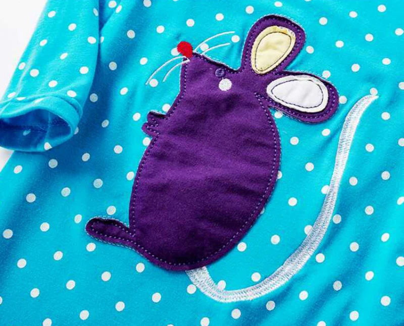 2018 fashion new baby girls dress long sleeve autumn winter infant dresses cartoon cotton giraffe mouse cat rabbit pink blue Gary red kids costume (5)