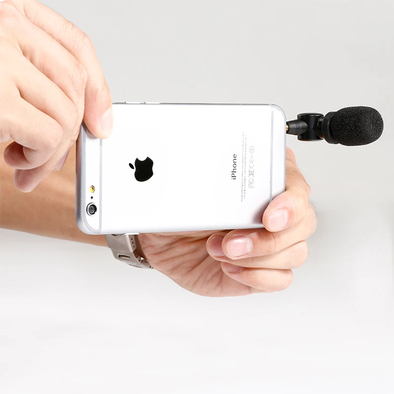Saramonic iMic компактный мини направленный микрофон для Apple iPhone 7s 6s 7 6 plus Samsung Huawei HTC