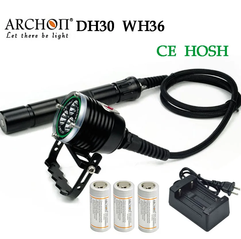 

100% Original Archon DH30 WH36 Cree XM-L U2 Canister Snorkeling Scuba Diving LED Headligh