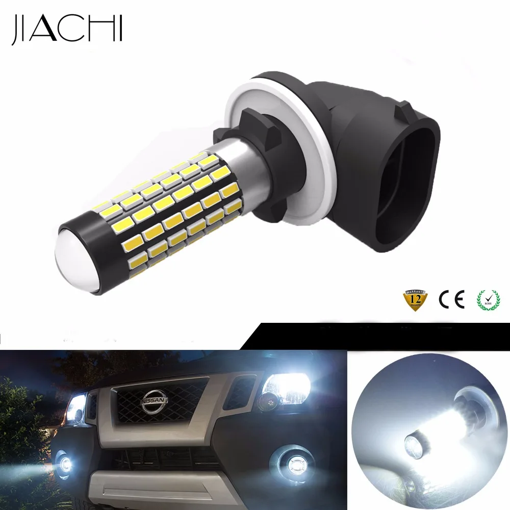 JIACHI 100PCS Lot LED Car Lights 881 H27 LED Fog Light Daytime Running Lights DRL Fog