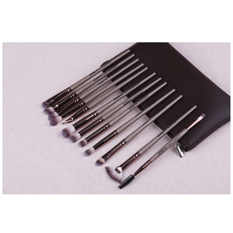 

Fashion Brushes Makeup Kits 12PC+1Bag Foundation Cosmetic Eyebrow Eyeshadow Brush Makeup Brush Sets Pincel Maquiagem Tools