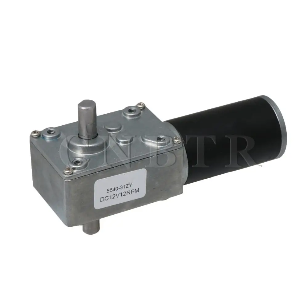 

DC 12V Reversible CW CCW Reduction Gear Motor with Self-Locking 12 RPM