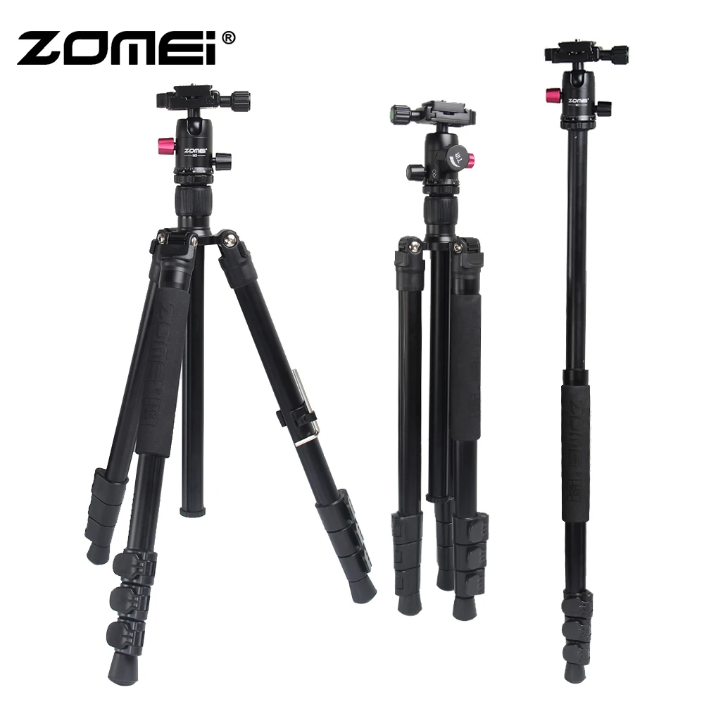 ZOMEI M3 Камера штатив-тренога монопод Light Вес для путешествий штатив с 360 градусов шаровой головкой и сумкой для переноски для цифровых однообъективных зеркальных камер и однообъективных зеркальных цифровых Камера