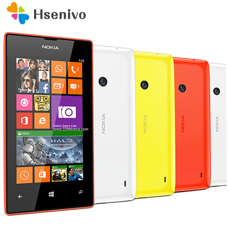 Hot Original Nokia Lumia 525 Unlocked Nokia 525 Windows mobile phone dual core 4 IPS 8GB
