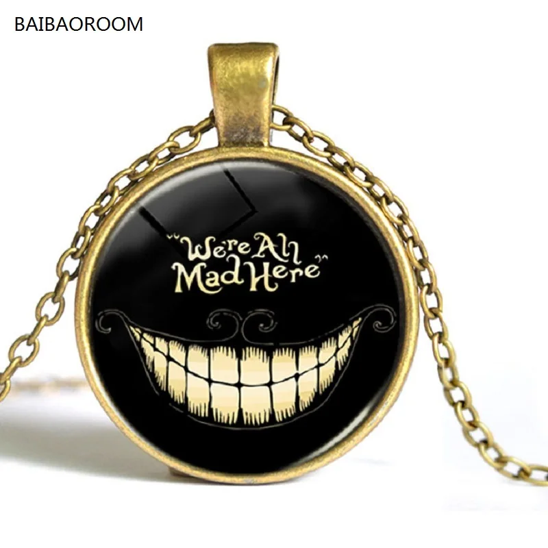 

Alice's adventures in Wonderland/we are all mad here the time gem Europe and vintage necklaces wholesale