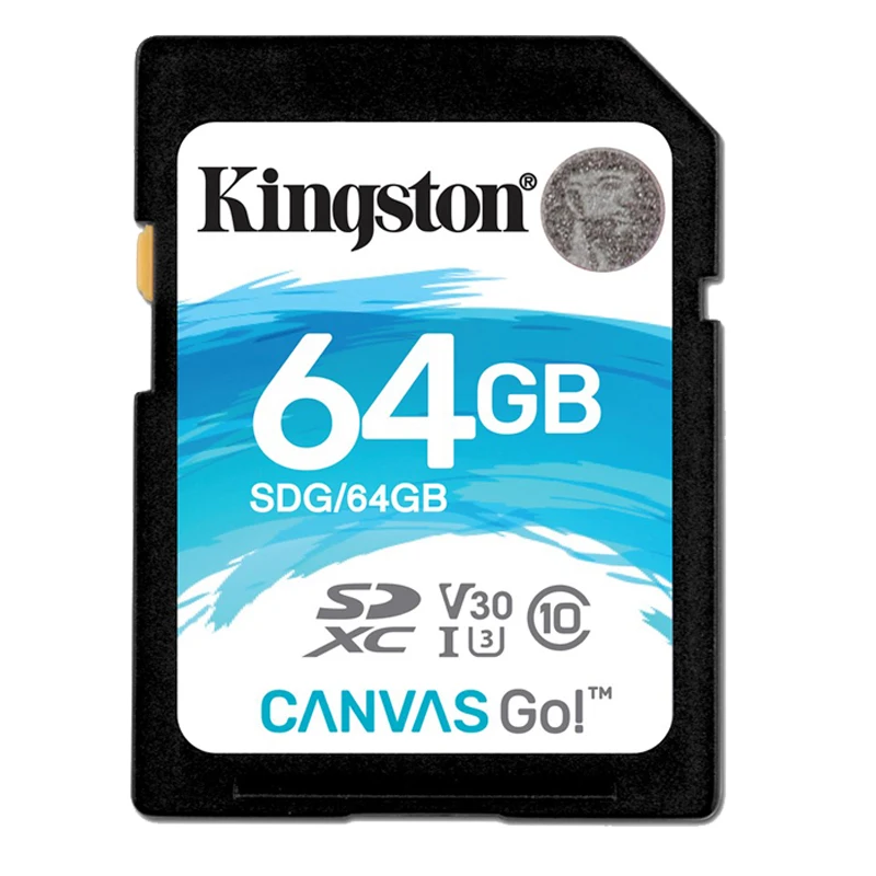 Карта памяти kingston SDG SD 90 МБ/с./с, класс 10, UHS-I, 32 ГБ, 64 ГБ, 128 ГБ, 512 ГБ, карта памяти SDG/XGB, SDHC/SDXC, карт для камеры Canvas Go