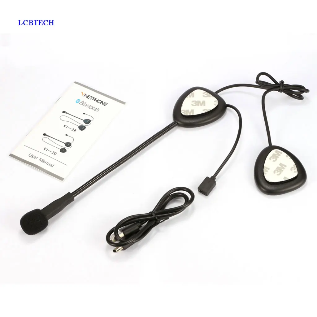 

EJEAS V1-2A Stereo Music Binaural Headset Motorcycle Helmet Intercom Bluetooth Headset Bike Waterproof Communication Headset