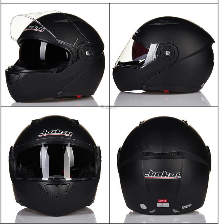 Новинка JIEKAI 115 moto rcycle шлем мужские moto Cross шлемы Capacete moto cross cascos para moto с двойными линзами