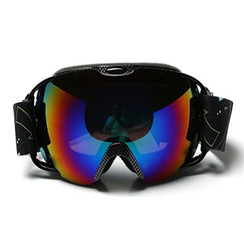 Мужской женский зимний Сноубординг Велоспорт Лыжный спорт походные очки большие лыжные очки двойные уличные спортивные противотуманные очки