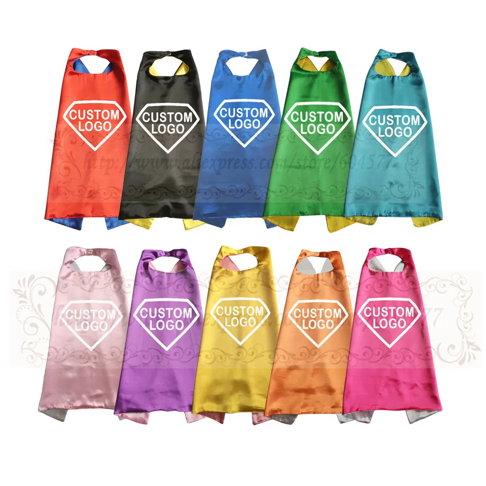 

Promotional Capes Personalized Custom Logo Printed Pretty Colorful Your Advertising Text Included
