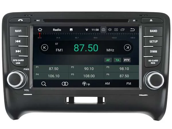 Best ELANMEY advanced gps navigation For AUDI TT 2006-2014 CAR accessories android 9.0 CAR DVD multimedia radio stereo bluetooth 5
