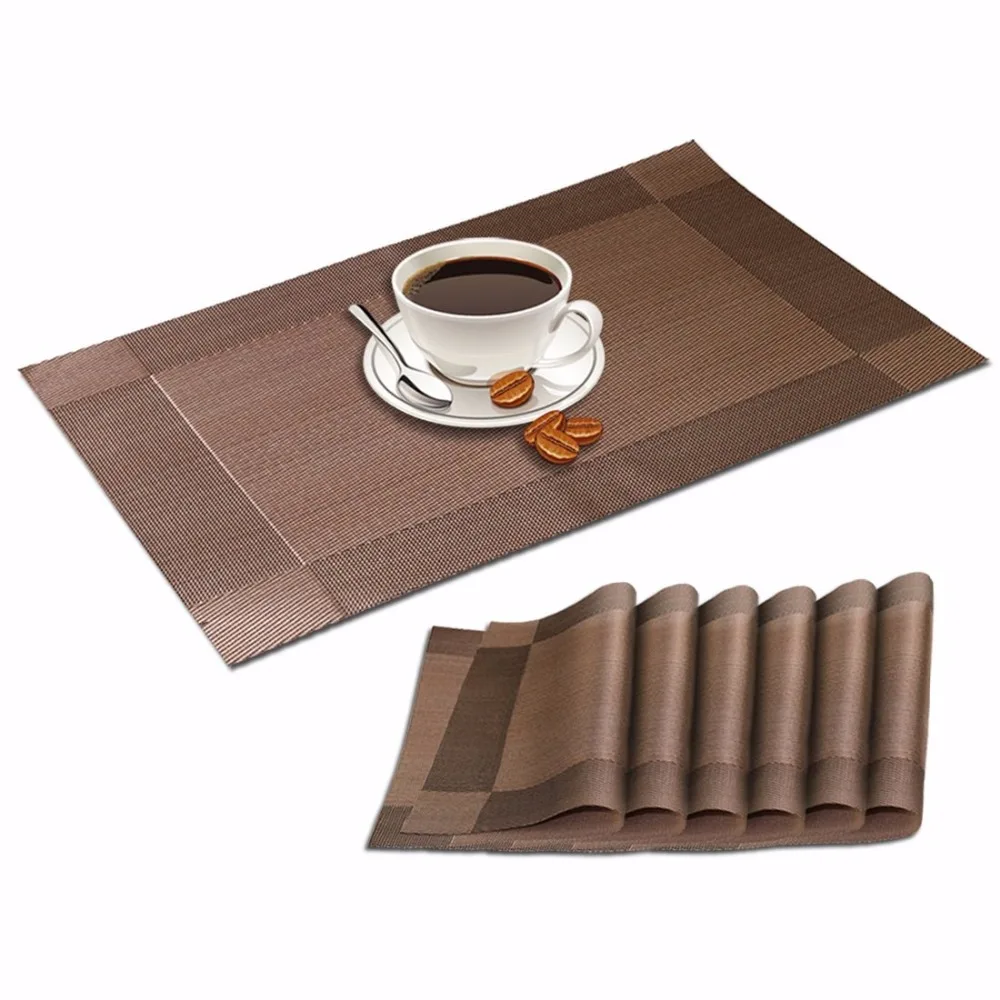 2PCS Waterproof Table Cloth Pad Slip Resistant Pad PVC Dining Table Mat