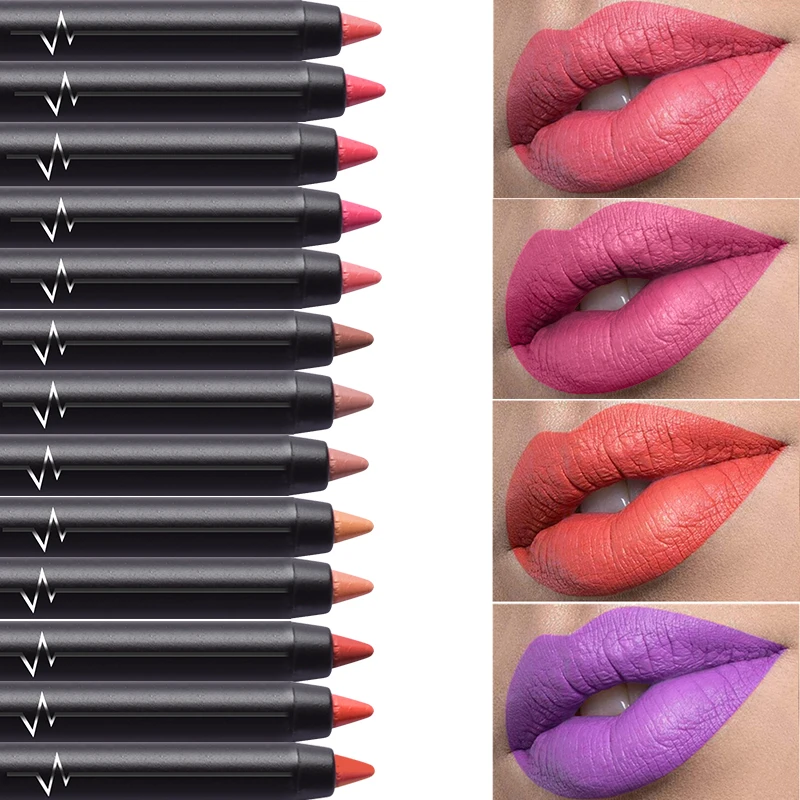 

Pudaier Sexy Matte Makeup Lip Liner Pencil Cosmetics Long Lasting Natural Smooth Lipliner Red Velvet Lips Contour Lipstick Tool