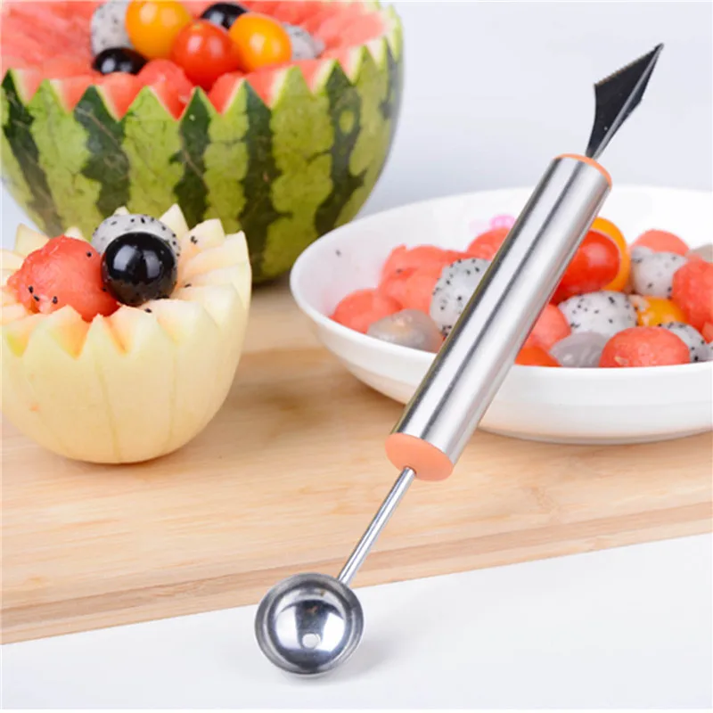Home Kitchen Bar Fruit Carving Cutter Watermelon Cantaloupe Melon Dig
