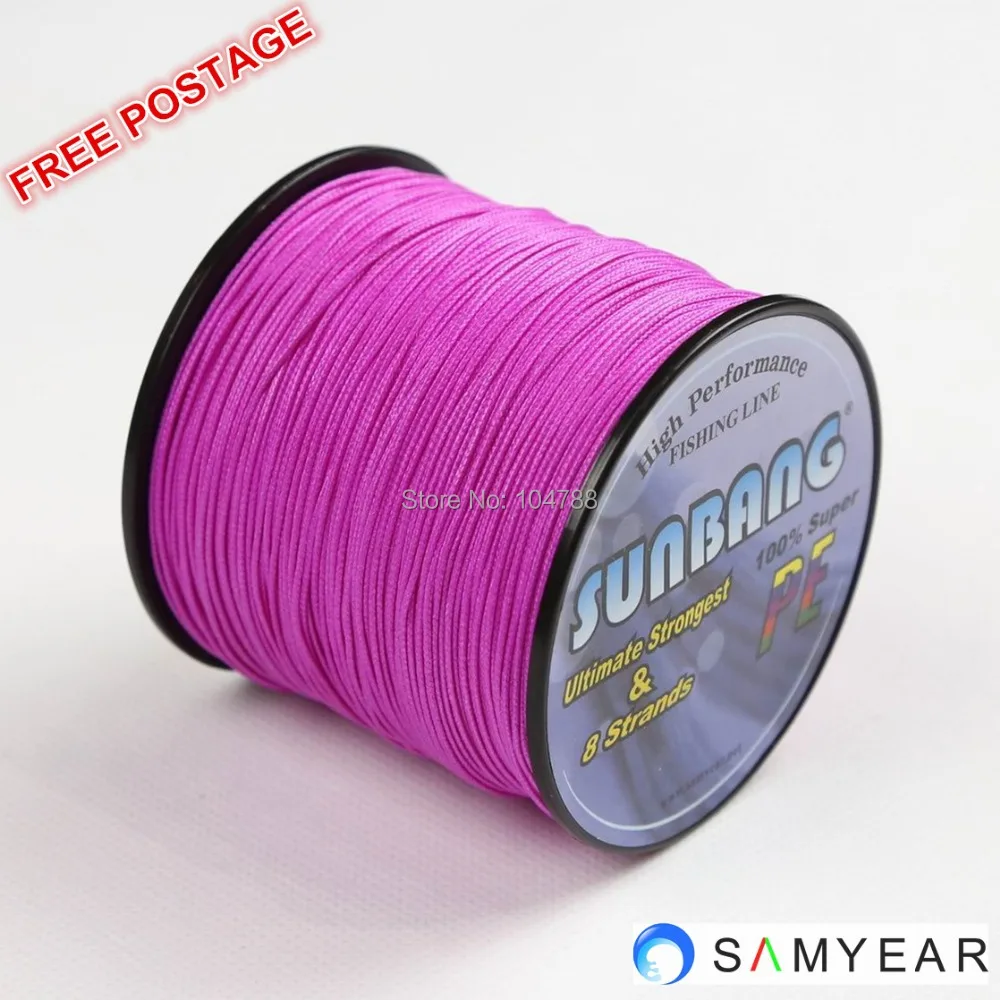 8 strands 500 м SUNBANG бренд супер сильный япония Multifilament чп плетеная Fishig линия 30 / 40 / 50 / 60 / 70 / 80 / 90 / 100LB