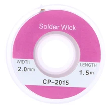 1.5m 2.0MM Solder Wick Remover Desoldering Braid Wire Sucker Cable Fluxed Flux 1 pc