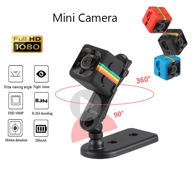 Мини Камера SQ11 HD Малый Cam 1080 P Сенсор Ночное видение видеокамера микровидеокамера