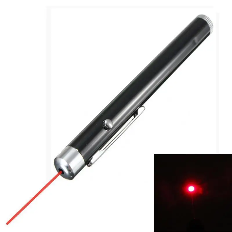 

Pen Style 1mW Dot Red Laser Lazer Pointer Powerful Teaching Presentation Powerpoint Presenter Pen By AAA Battery