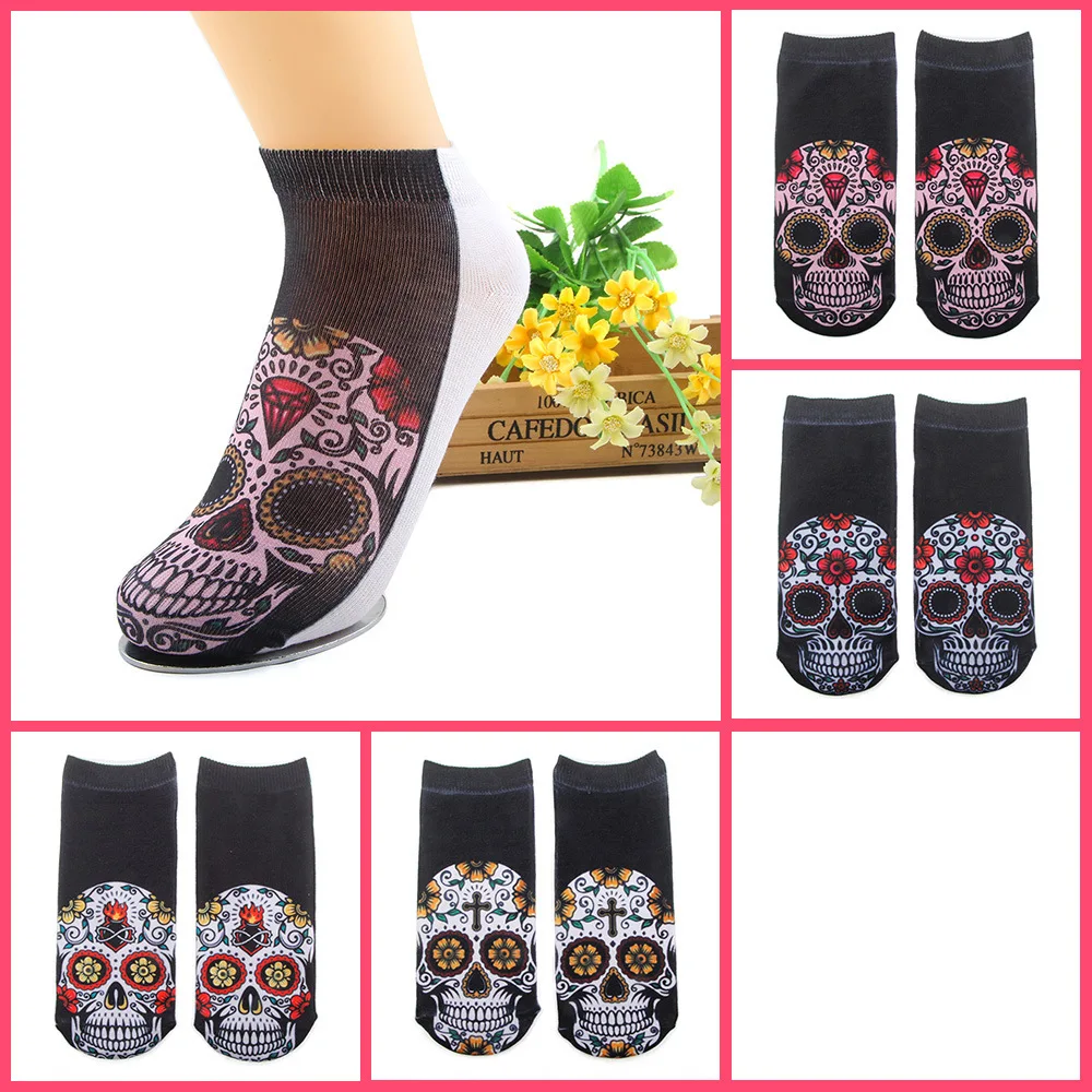 2-Pairs-3D-Printed-Funny-Socks-Women-Human-skeleton-Series-3D-Printed-Socks-3D-Girls-Gift