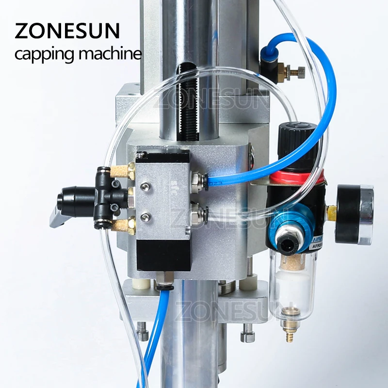 ZONESUN пневматический пероральный жидкий раствор пенициллин бутылка укупорка Алюминиевый металлический пластиковый флакон для лекарства щипцы укупорка машина