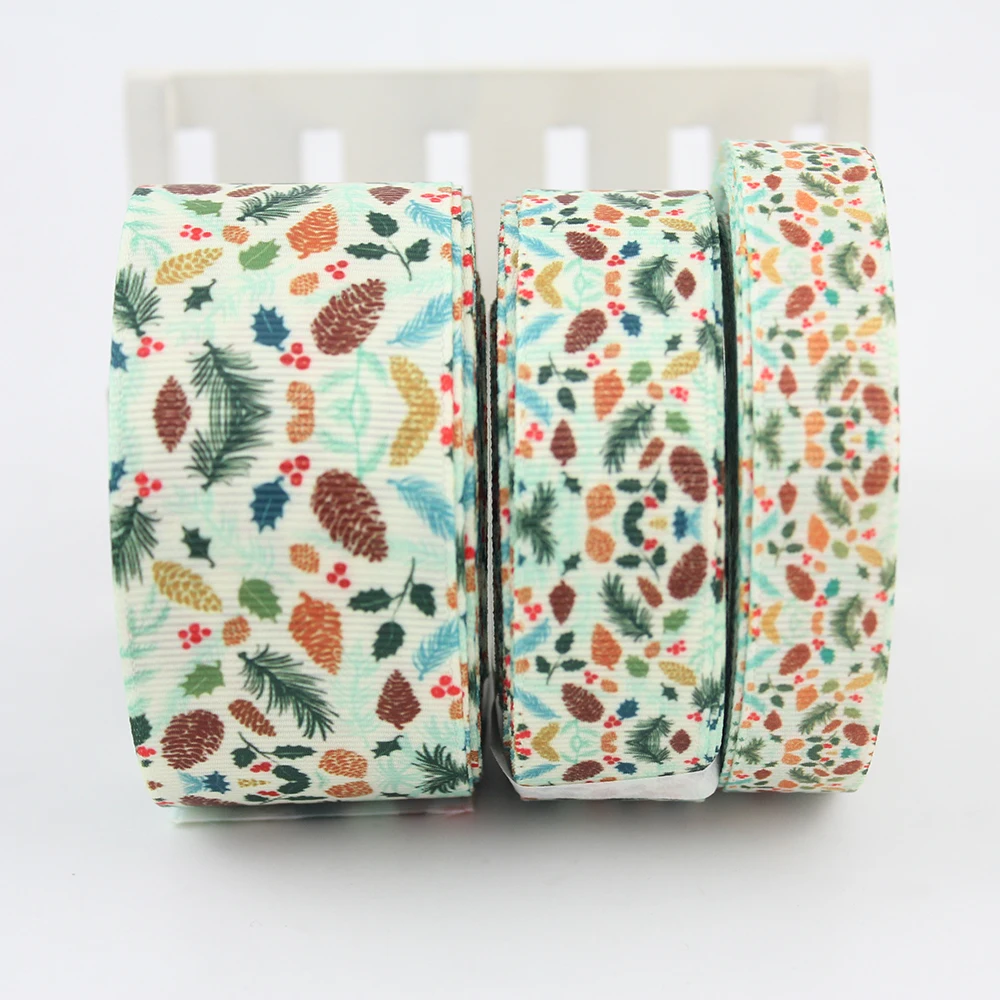 

Forest printed grosgrain ribbon iy headwear garment accessories ribbon christmas party decorative 16mm 22mm 25mm 38mm 57mm 75mm