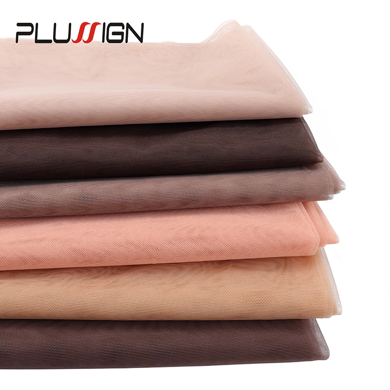 Hairnet Lace For Wig Making 1/4 Yard Dark /Light Brown Skin Tansparent Color For Wig Making Or Ventilating Lace Wig Cap Frontal