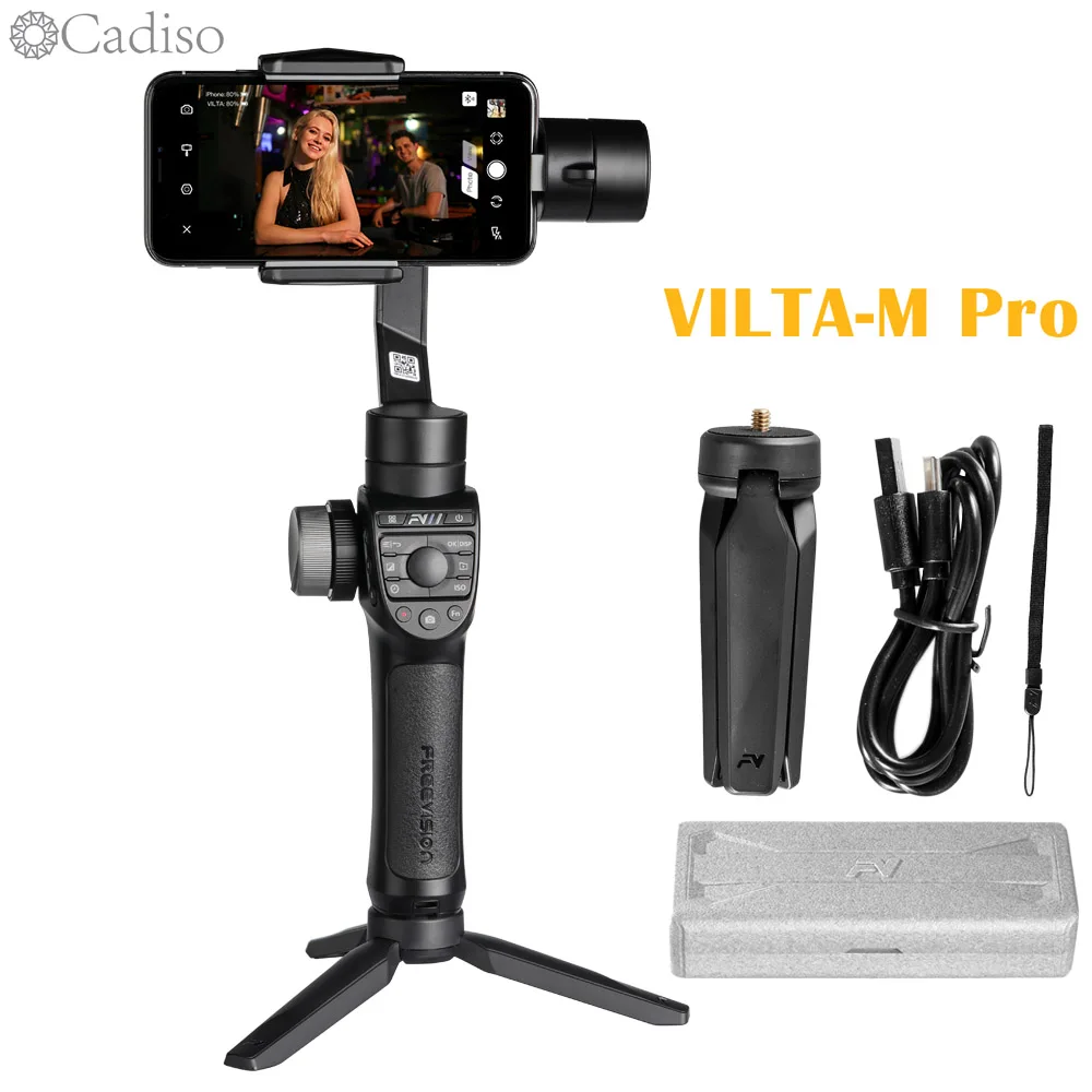 Cadiso Freevision Vilta m Pro 3-axis Handheld Gimbal Smartphone Video Stabilizer with Wireless Char