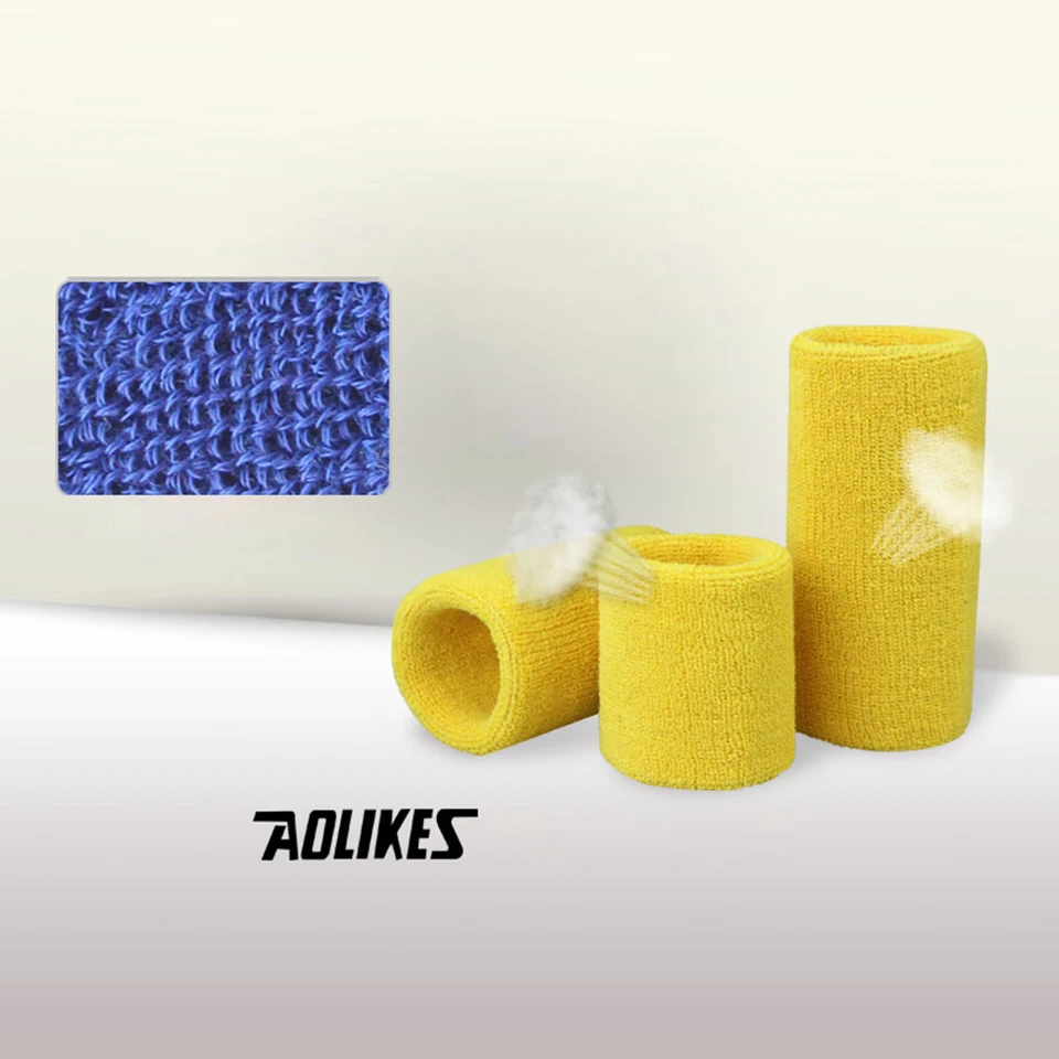 1PCS Sport Wristband Brace Wrap Bandage Gym Strap Running Sport Safety Wrist Support Padel Pulseira Badminton Wrist Band AOLIKES