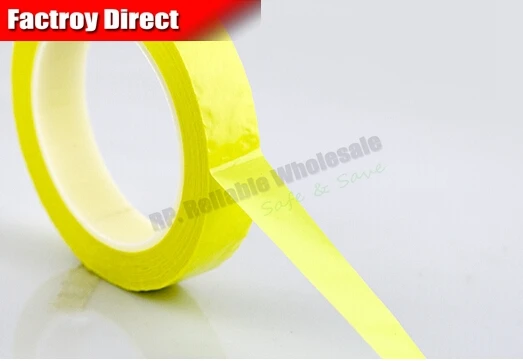 

66 meters/roll, 2x 5mm wide Yellow Insulation Mylar Tape, Widely Using for Transformer, Motor, Coil Wrap, Voltage Withstand