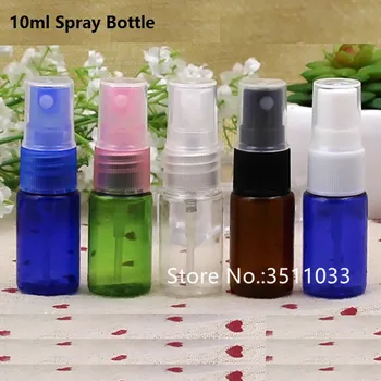 

Free Shipping 10ml Plastic Atomizer Spray Bottle Cosmetic Liquid Refillable Perfume Bottle 10cc Container Sample Packing 50pcs