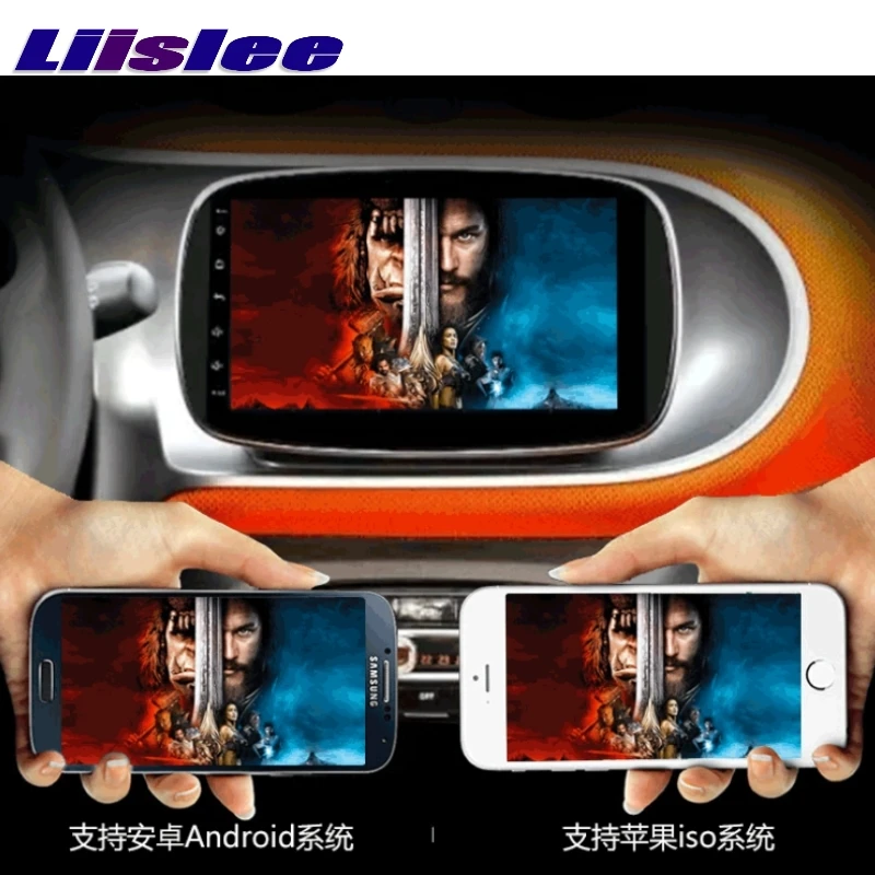 Top Liislee Car Multimedia Player NAVI For Mercedes Benz MB For Smart Fortwo C453 A453 W453 2015~2018 Radio Stereo 4G GPS Navigation 4