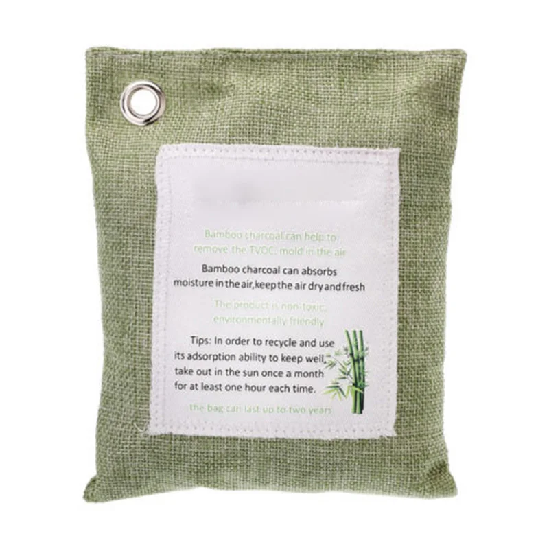 

5 Bags Activated Bamboo Air Purifying Bag Carbon Freshener Odor Purifier Natural