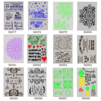 

DIY Craft Layering Stencils Template For Wall Painting Scrapbooking Stamping Hand Painting Cloth Decoration English Eiffel Tower