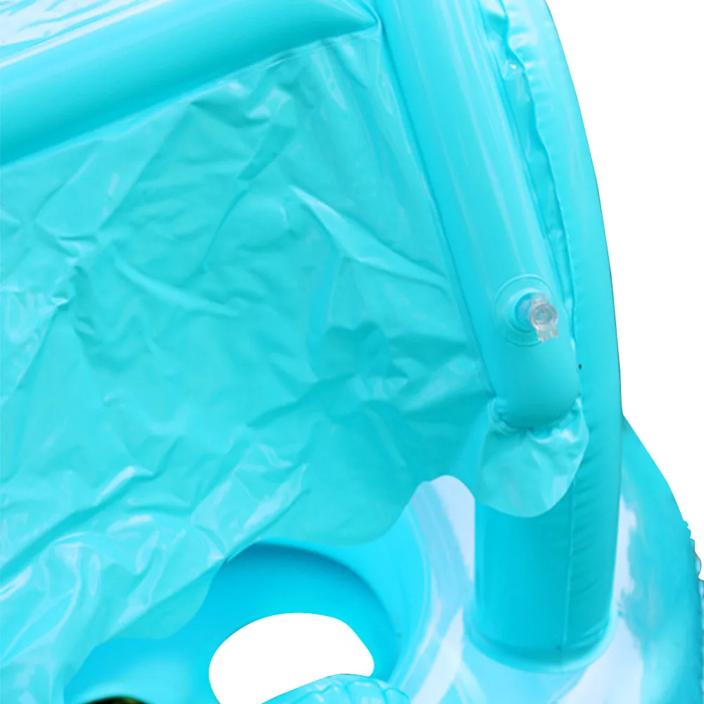 Безопасное надувное кольцо для плавания для маленьких детей, PVC, для младенцев, плавающая лодка, регулируемое сиденье с защитой от солнца, игрушки для бассейна