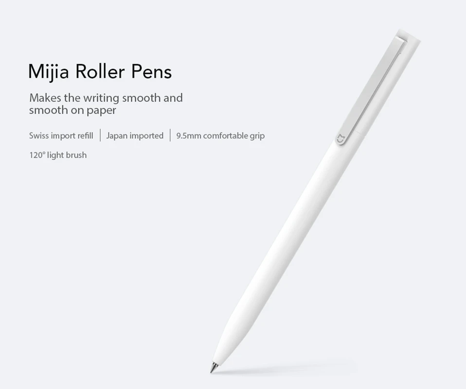 Xiao mi jia ручка с 0,5 мм швейцарской заправкой 143 мм роликовая шариковая вывеска ручка mi Signing Шариковая ручка для офиса