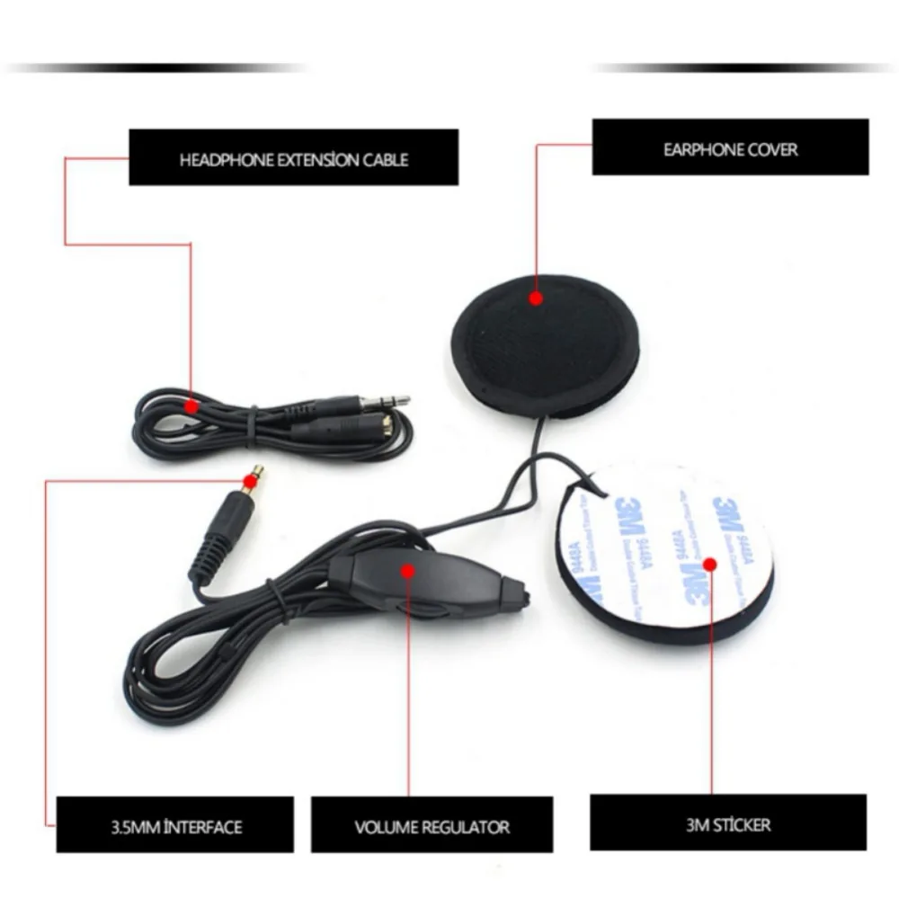  2019 Motor Headset Lautsprecher Kopfhörer Kopfhörer Volumen Control Stereo Motor Headsets Für MP3 G