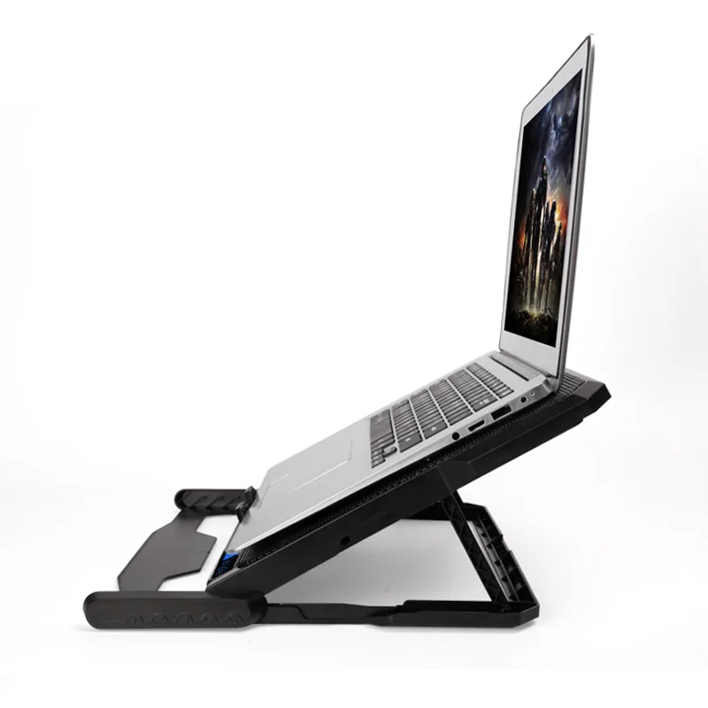 Регулируемая скорость ветра новая охлаждающая подставка для ноутбука 2 usb порта 6 вентиляторов подставка для ноутбука 12-15,6 дюймовый кулер для ноутбука USB с воздушным охлаждением