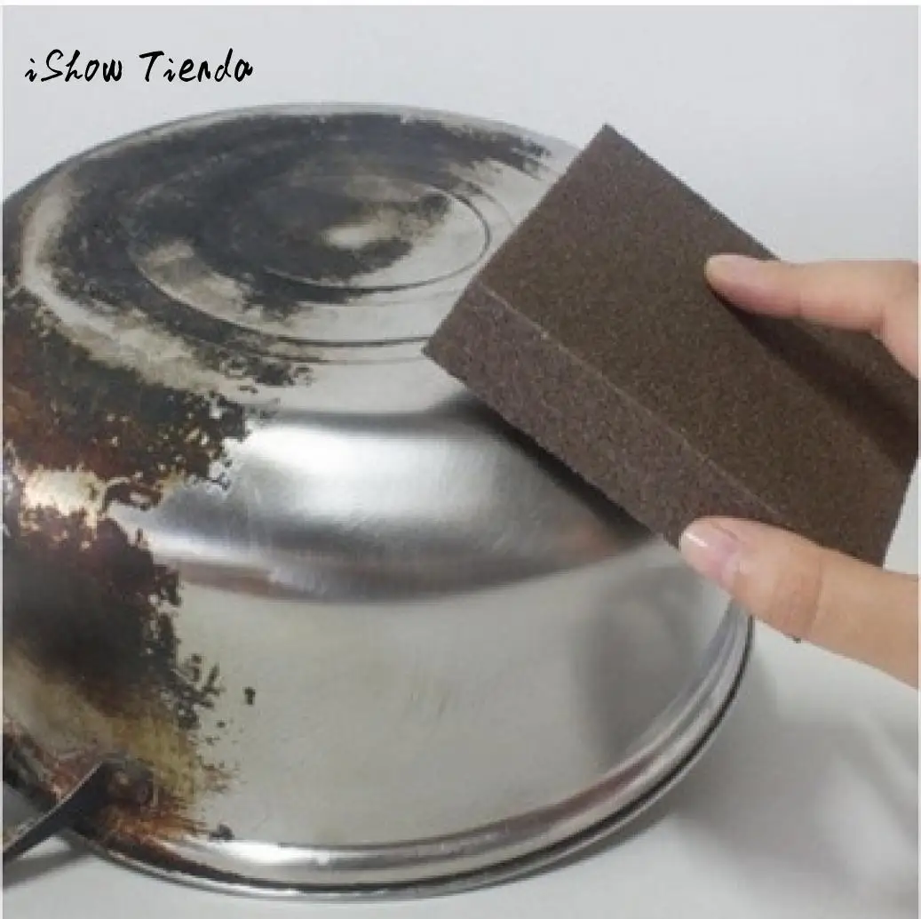 

2/3/4PCS Sponge Carborundum Brush Kitchen Washing Cleaning Kitchen Pad Multifunctional Bathroom Household Cleaner Tool