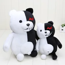 Dangan Ronpa Super Danganronpa 2 Monokuma oso negro y blanco de peluche suave animal relleno muñecas regalo de Navidad