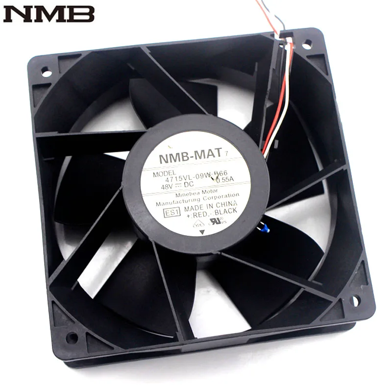 Оригинальный Для NMB 4715VL-09W-B66 12038 120*120*38 мм 48В 0 55 вентилятор охлаждения радиатора |