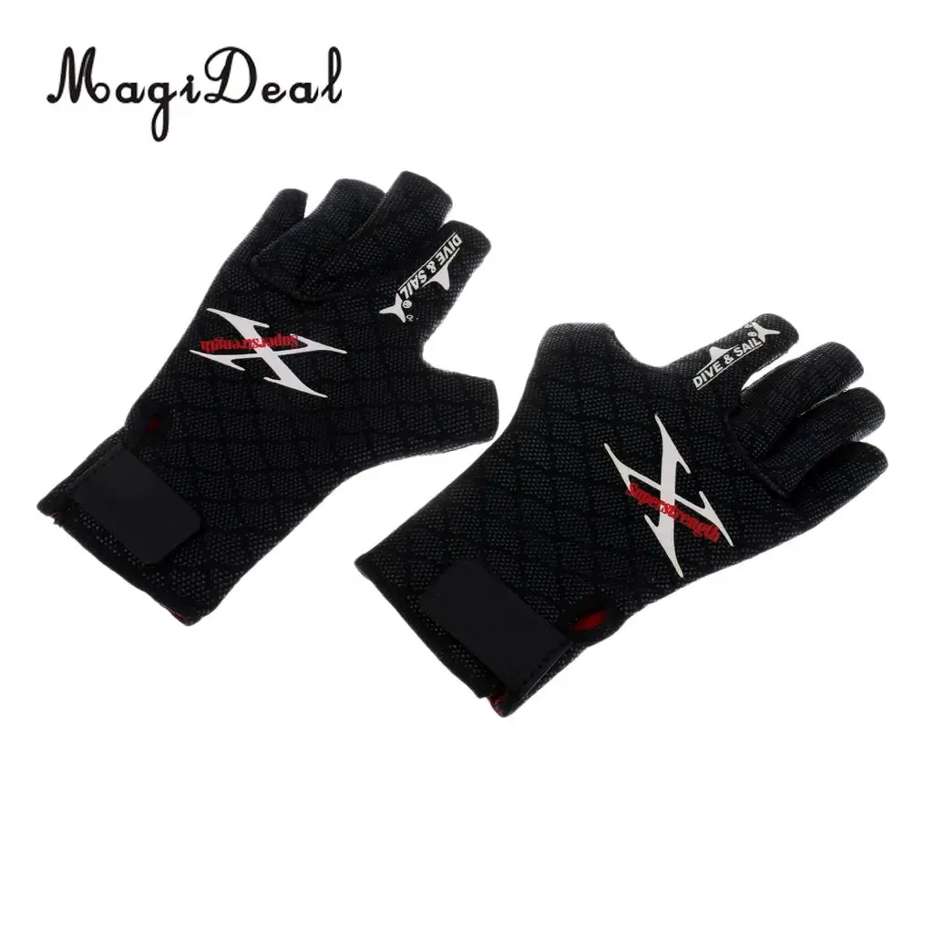 MagiDeal Non-Slip Warm UV Protection Wetsuit Gloves for Kayak Scuba Diving Snorkeling Swimming Surfing Sailing Water Sports