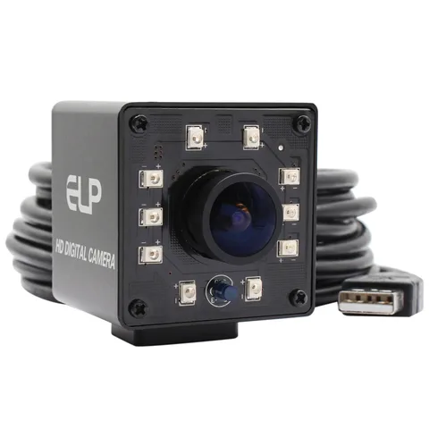 Olho de Peixe Graus de Visão Câmera para pc Lente Larga Mini Metal Habitação 10 Pçs ir Led Cortar Infravermelho Usb Android Tablet Portátil 170 1080 p