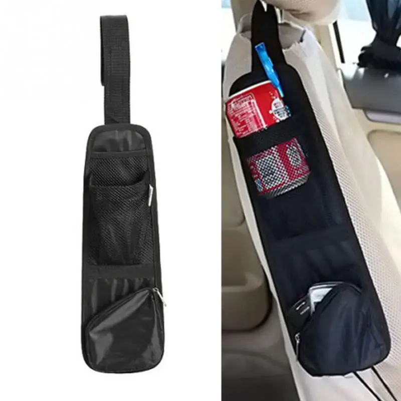 

370x125mm Car Auto Seat Side Storage Pocket Backseat Organizer Bag Black Hanging Holder
