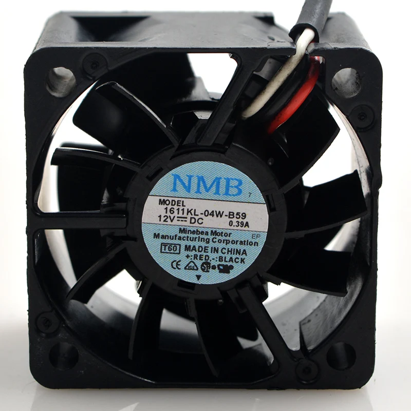 

NMB 1611KL-04W-B59 4cm 40mm fan 4028 12V 0.39A Double ball bearing air volume server cooling fan