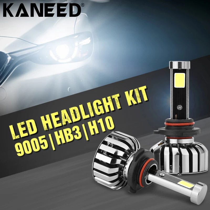 KANEED 9005 HB3 LED Headlight Bulb 2pcs 40W 4000 LM 6000K IP68 Waterproof Car Auto LED Headlight