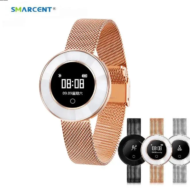 

New X6 steel belt smart bracelet heart rate pedometer sports smart watch women ceramic explosion models gifts waterproof IP68