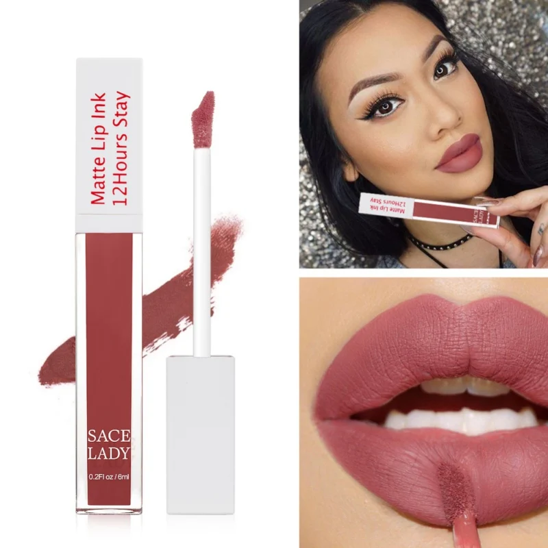 

23 Colors Matte Lipstick Makeup Long Lasting Liquid Lip Stick Lip Tint Lips Make Up Waterproof Cosmetics